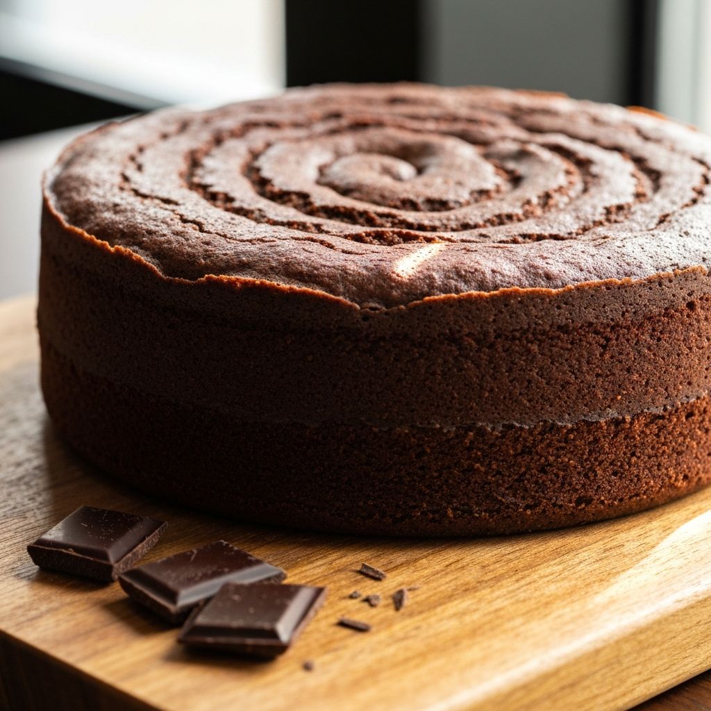 Torta de chocolate artesanal